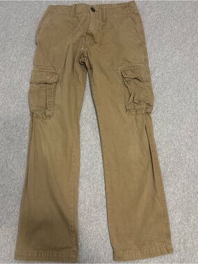 Old Navy Tan Cargo Pants with Multiple Utility Pockets 28x30